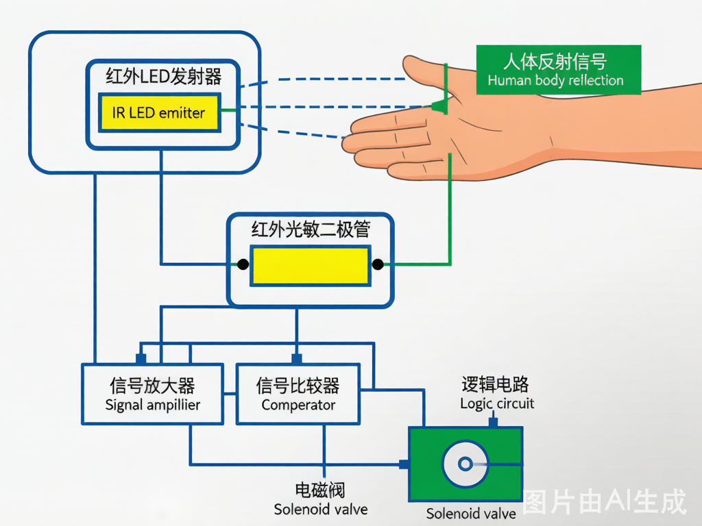 IR Sensor Working Principle Diagram