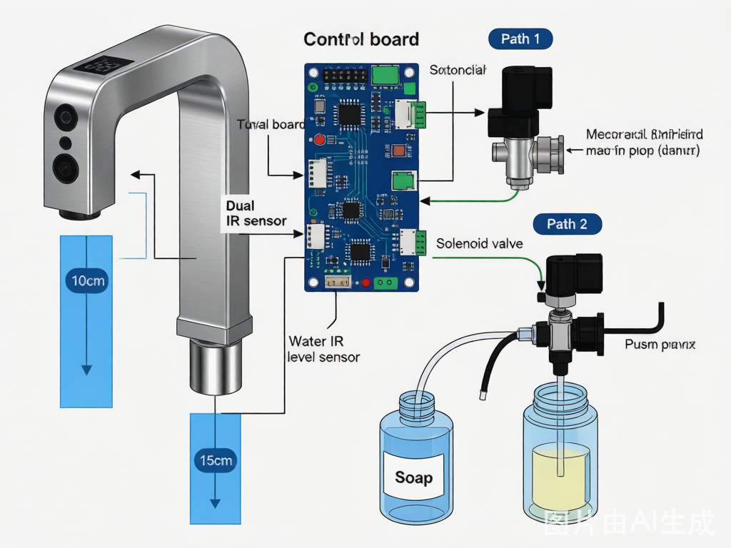 Kitchen 2-in-1 Water & Foam Sensor Faucet Solution